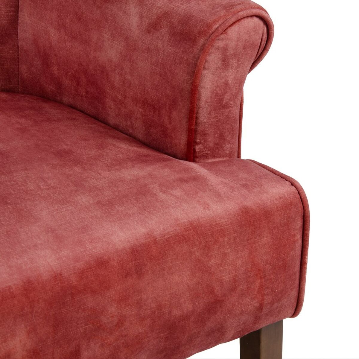 Fåtölj 77 x 64 x 88 cm Syntetmaterial Trä Mörkröd - 6