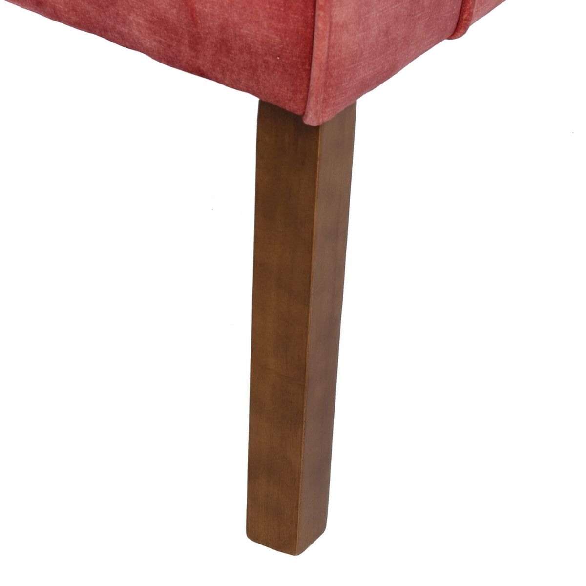 Fåtölj 77 x 64 x 88 cm Syntetmaterial Trä Mörkröd - 3