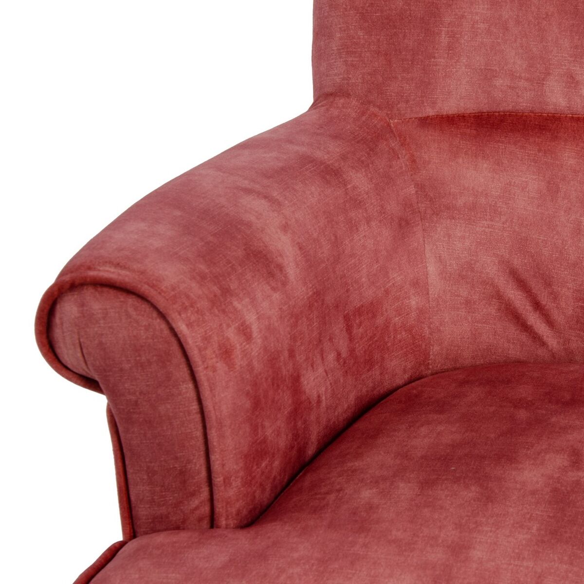 Fåtölj 77 x 64 x 88 cm Syntetmaterial Trä Mörkröd - 8