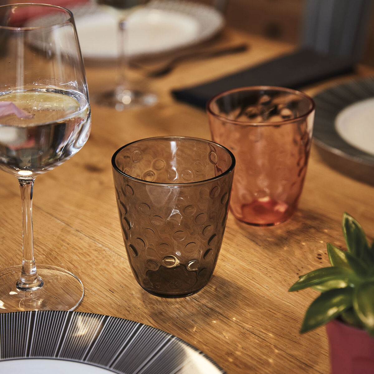 Glas Luminarc Concepto Pepite Grå Glas 310 ml (24 antal) - 9