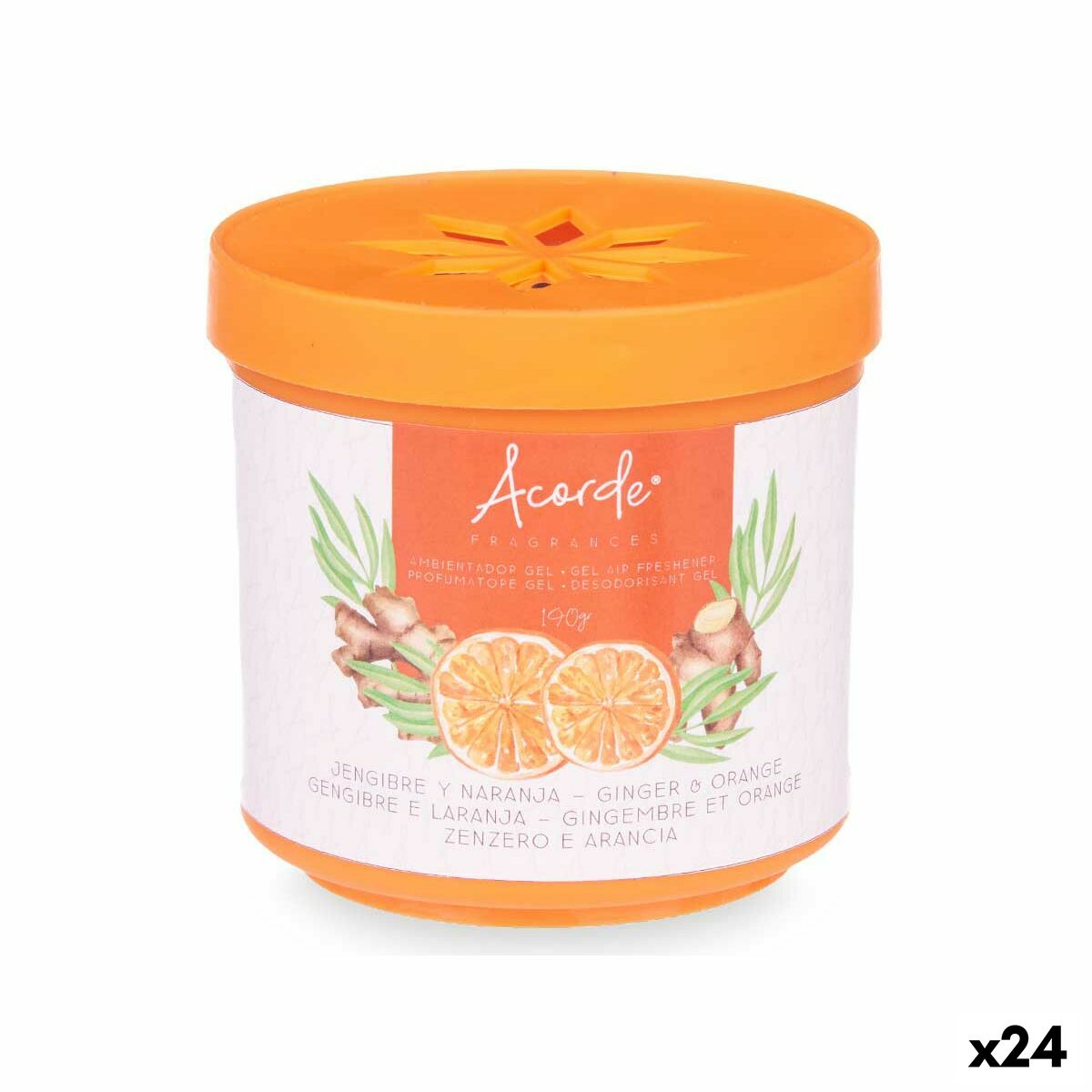 Luftrenare Acorde Orange Ingefära 190 g (24 antal)