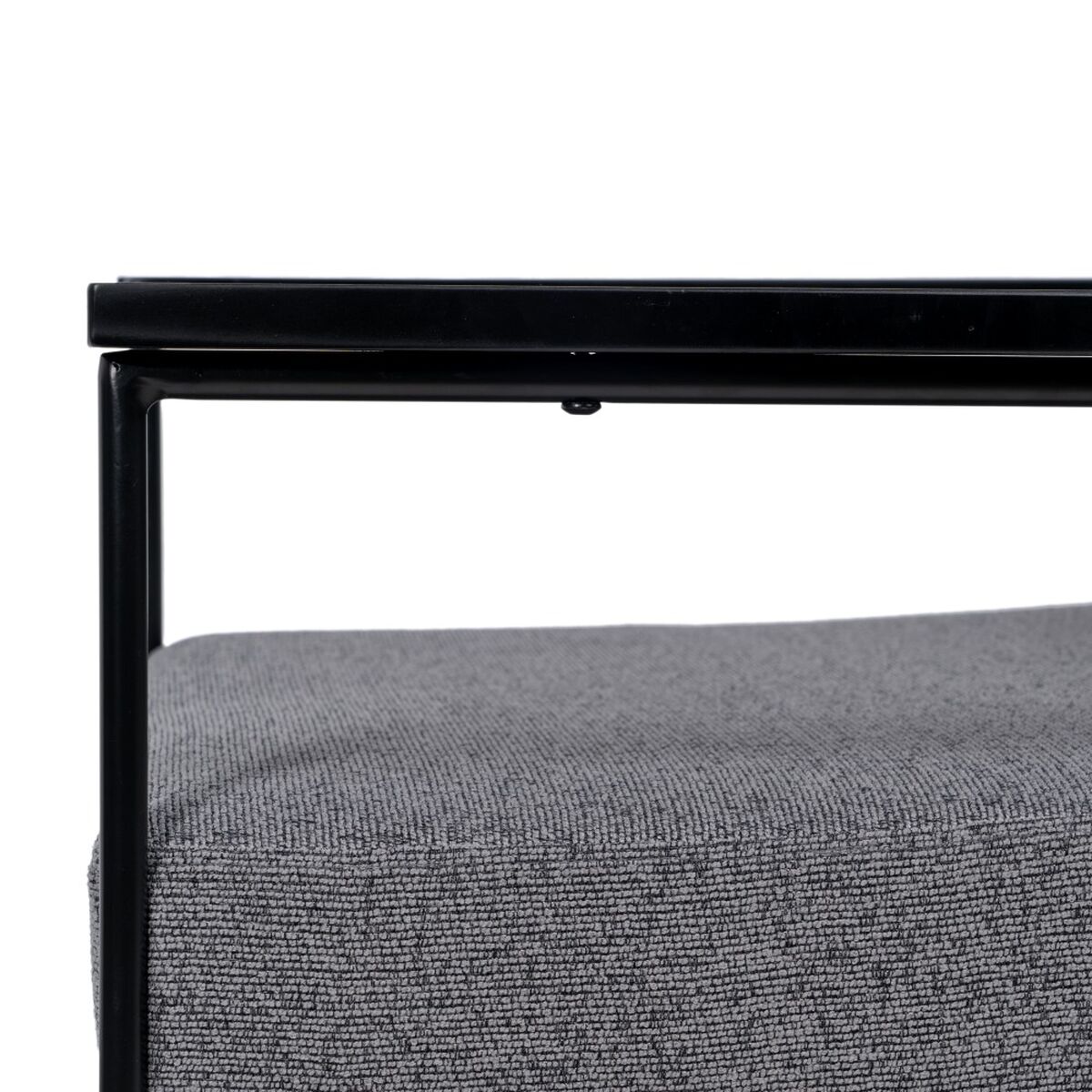 Fåtölj 69 x 79 x 82 cm Syntetmaterial Grå Metall - 5