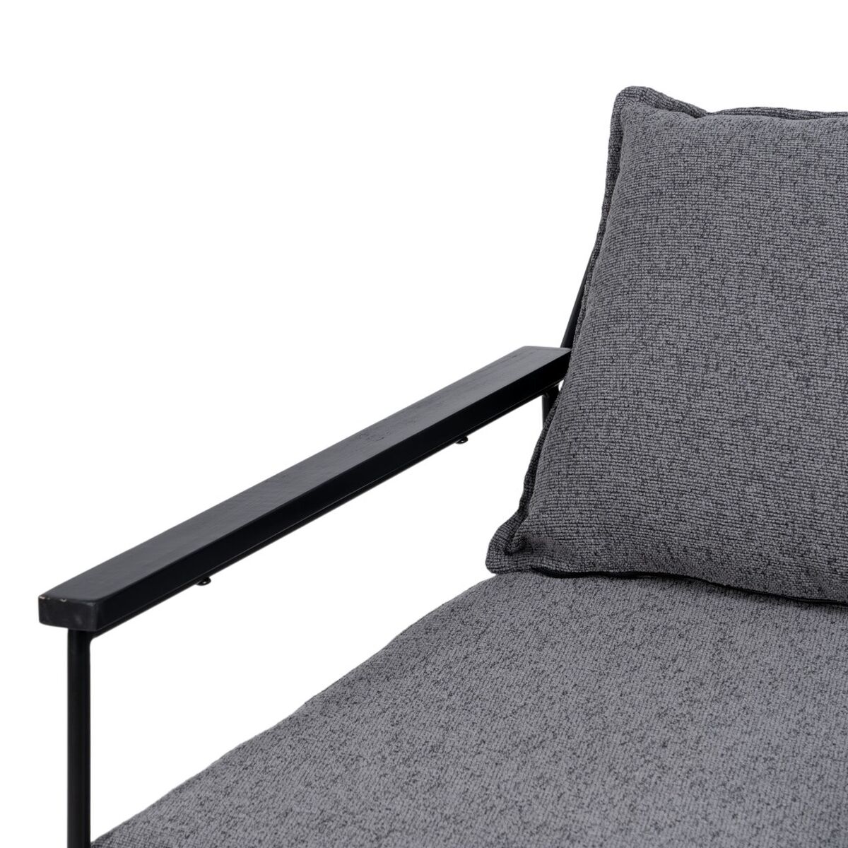 Fåtölj 69 x 79 x 82 cm Syntetmaterial Grå Metall - 13