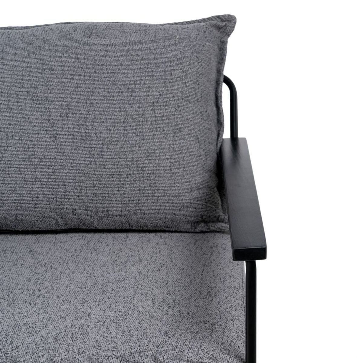 Fåtölj 69 x 79 x 82 cm Syntetmaterial Grå Metall - 12