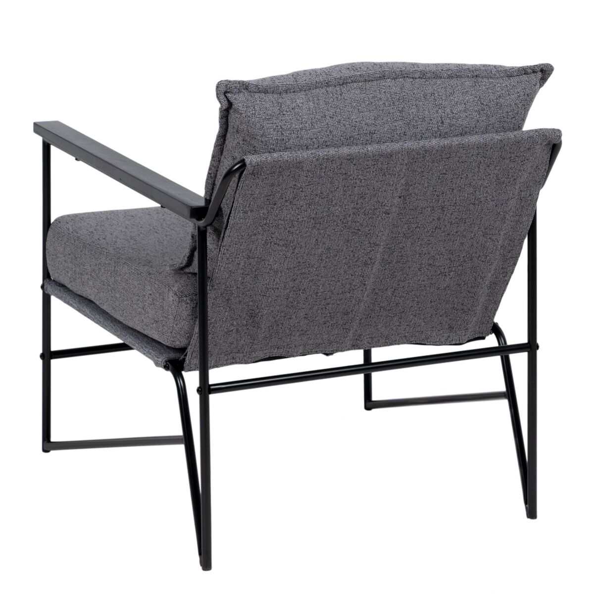 Fåtölj 69 x 79 x 82 cm Syntetmaterial Grå Metall - 11