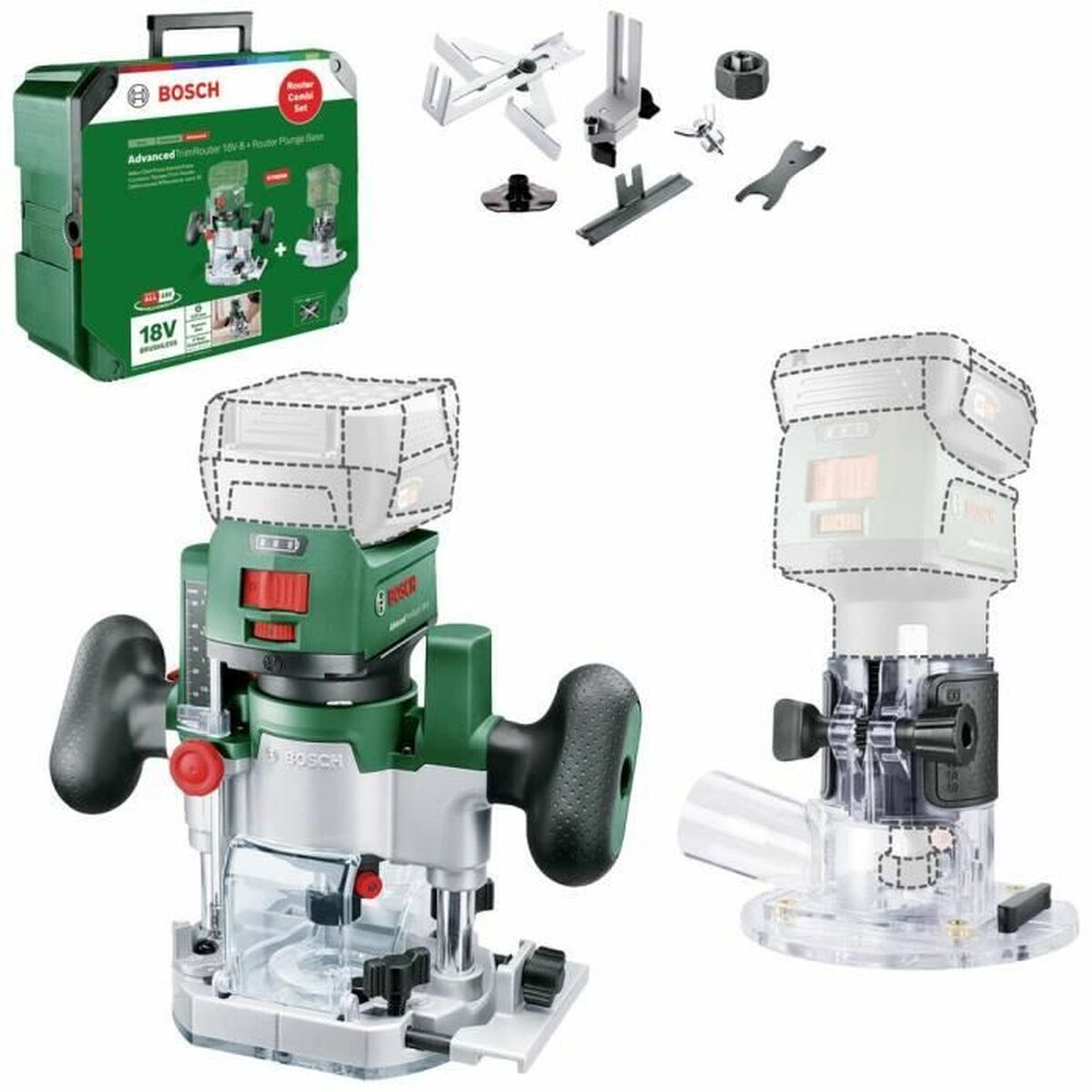 Elektrisk trimmer BOSCH AdvancedTrimRouter 18V-8 18 V - 2