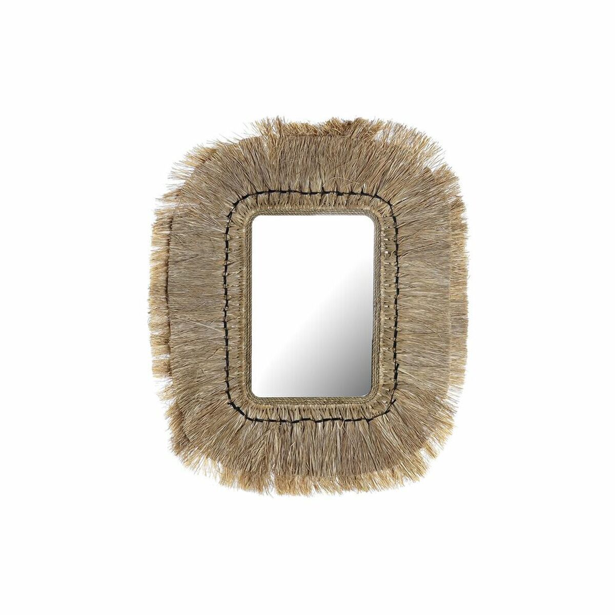 Väggspegel DKD Home Decor Naturell Bali 50 x 2 x 60 cm - 7