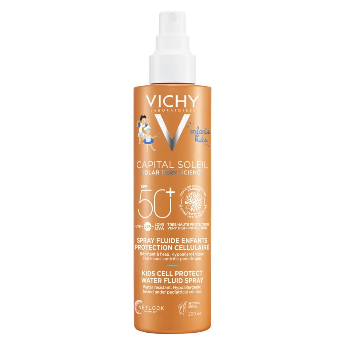 Solskyddsspray för barn Vichy Capital Soleil Spf 50+ 200 ml