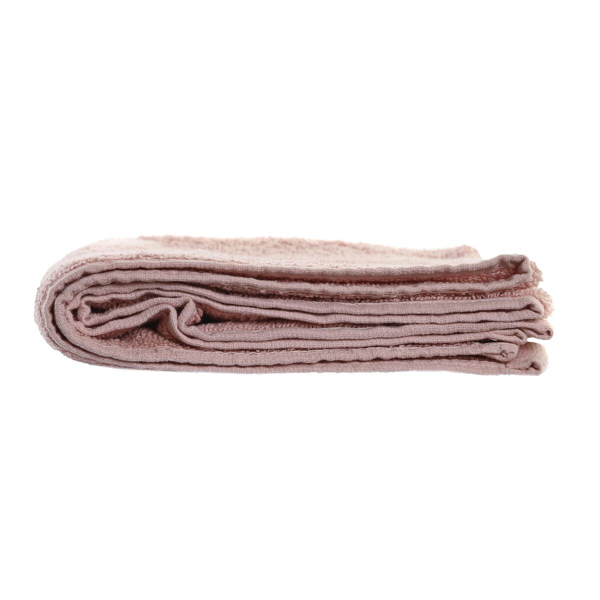 Badrumsmatta DKD Home Decor 600 gsm Bomull Ljusrosa (80 x 50 x 1 cm) - 3