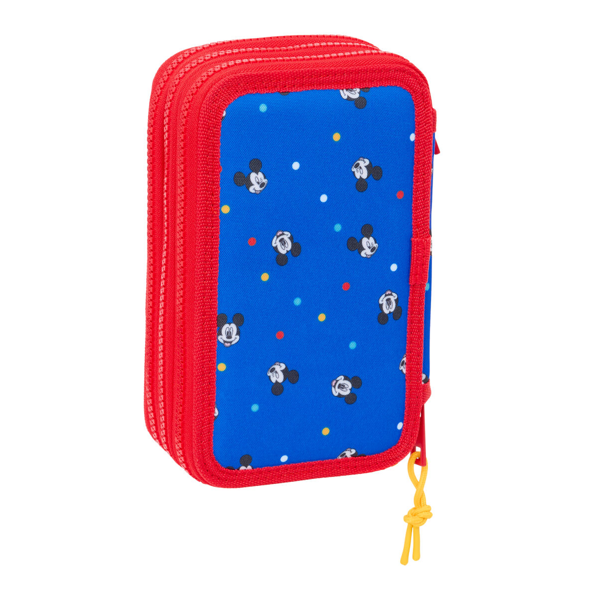 Trippel pennfodral Mickey Mouse Clubhouse Good day Blå 12,5 x 19,5 x 5,5 cm 37 Delar - 5