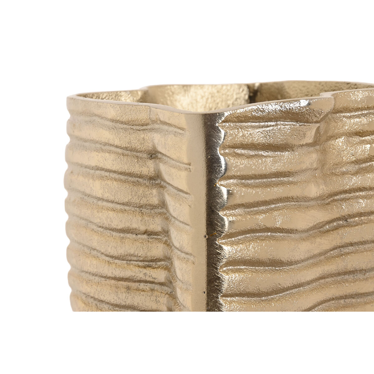 Vas Home ESPRIT Gyllene Aluminium Abstrakt Modern 17 x 15 x 33 cm - 3