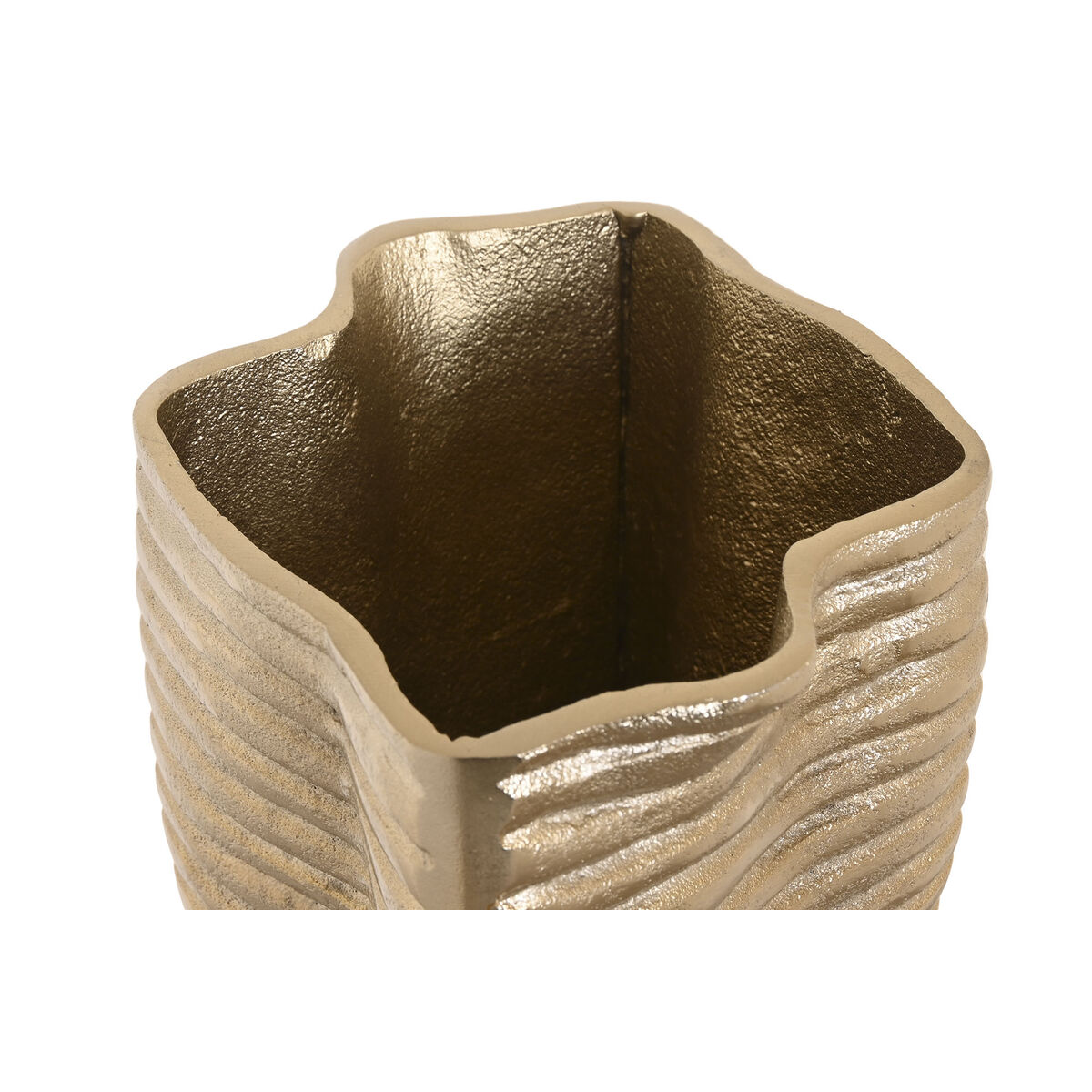 Vas Home ESPRIT Gyllene Aluminium Abstrakt Modern 17 x 15 x 33 cm - 2