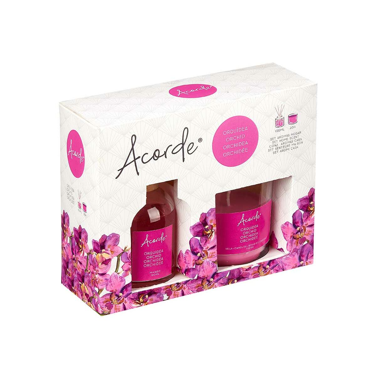 Set med luftfräschare Acorde Orkidé 100 ml (6 antal) - 3