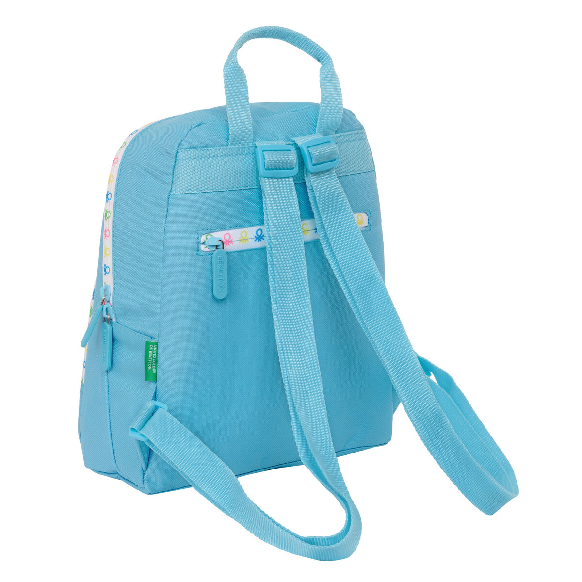 Ryggsäck Benetton Spring Mini Celeste 25 x 30 x 13 cm - 4
