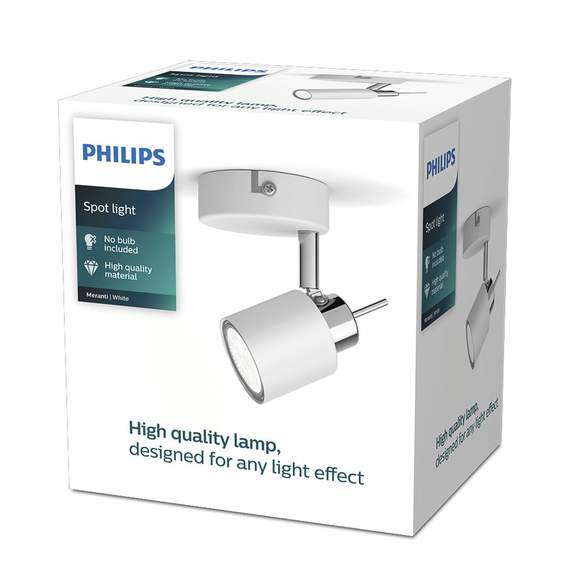 Spotlight Philips meranti Vit GU10 8 x 15,5 x 8 cm - 2