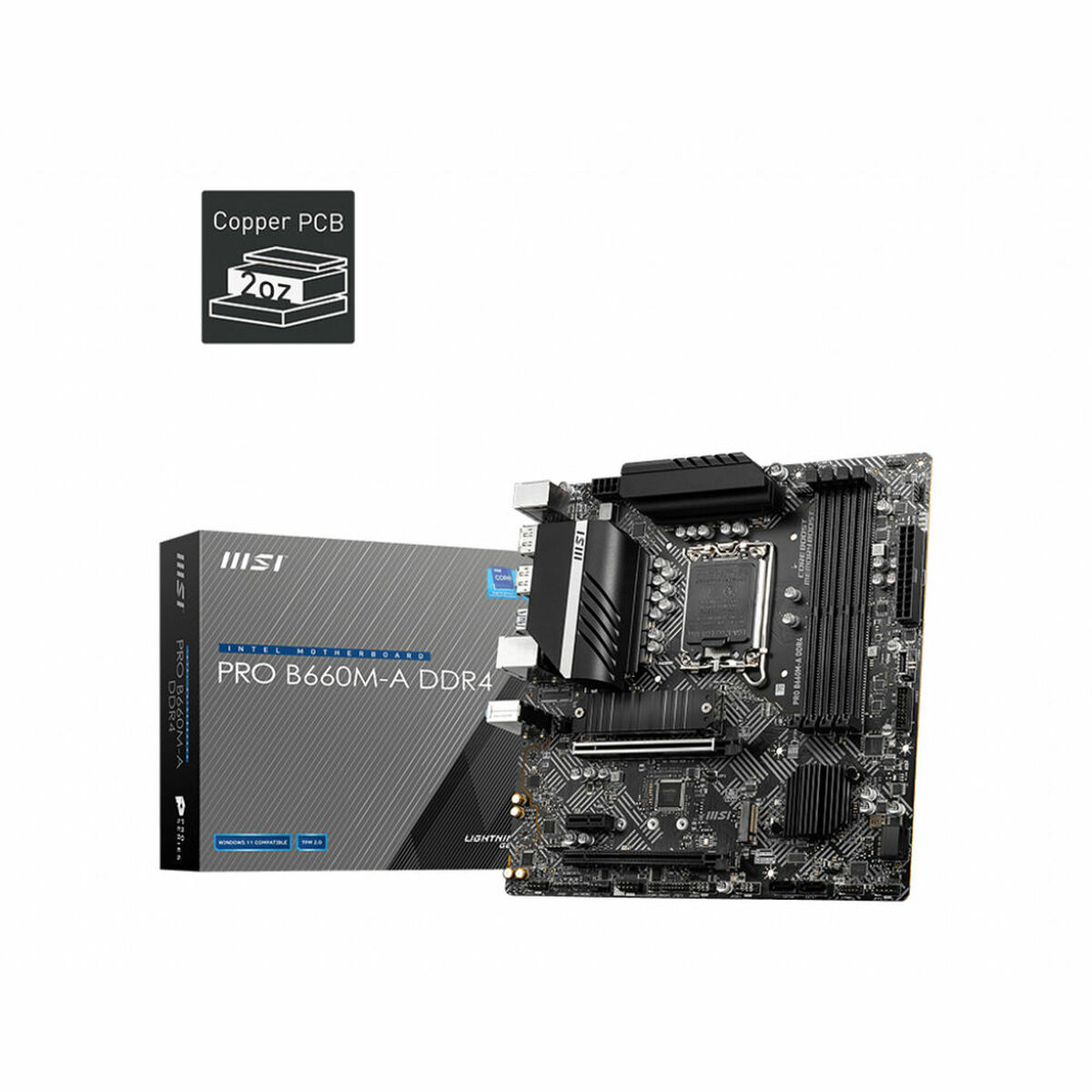 Moderkort MSI PRO H610M-G DDR4 INTEL H610 LGA 1700 - 2
