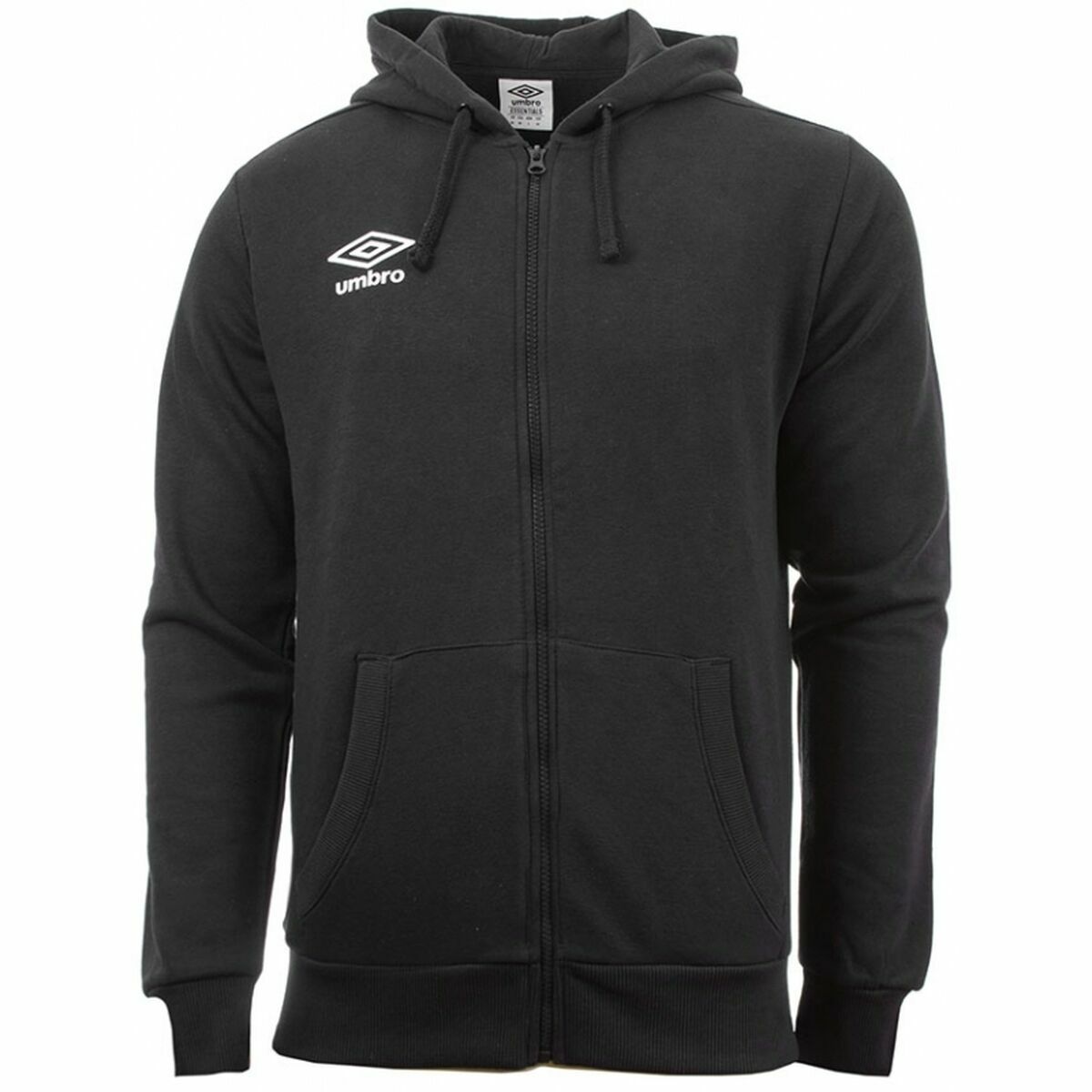 Tröja med huva Herr Umbro THROUGH SMALL LOGO Svart - 4