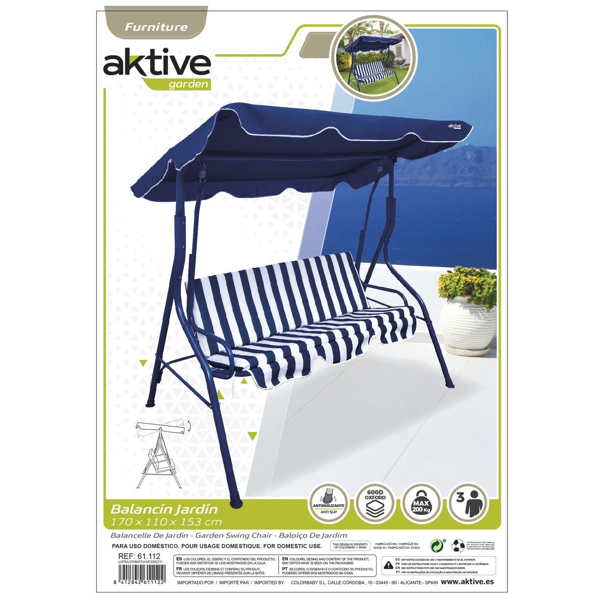 Gungstol/Gunga Aktive 180 x 160 x 107 cm - 5