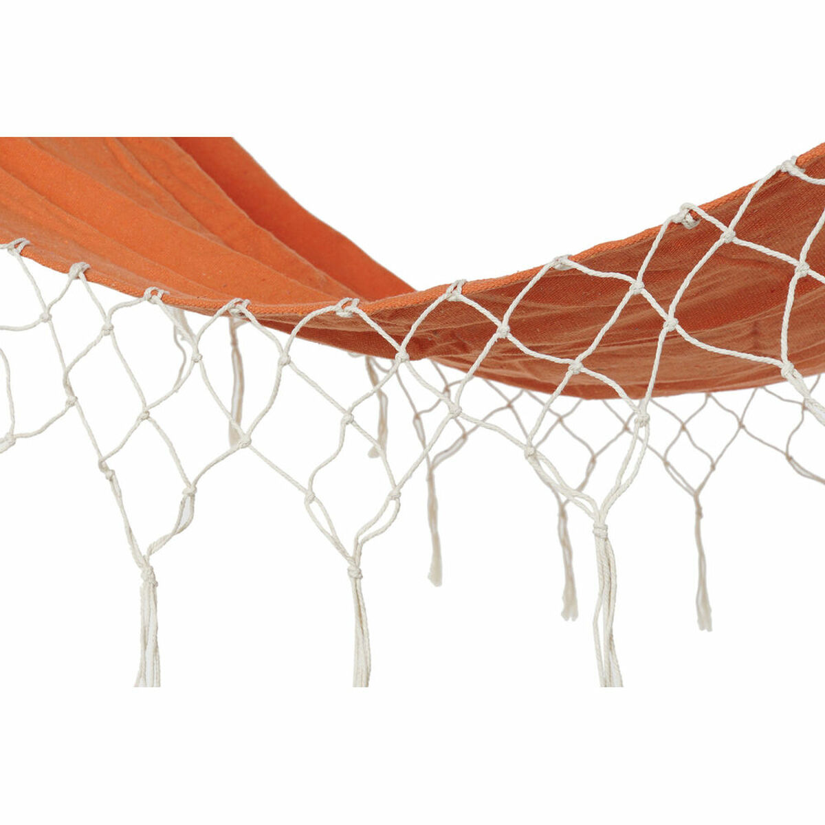 Hängmatta DKD Home Decor Orange Polyester Bomull Furu Frans (255 x 80 x 28 cm) - 3