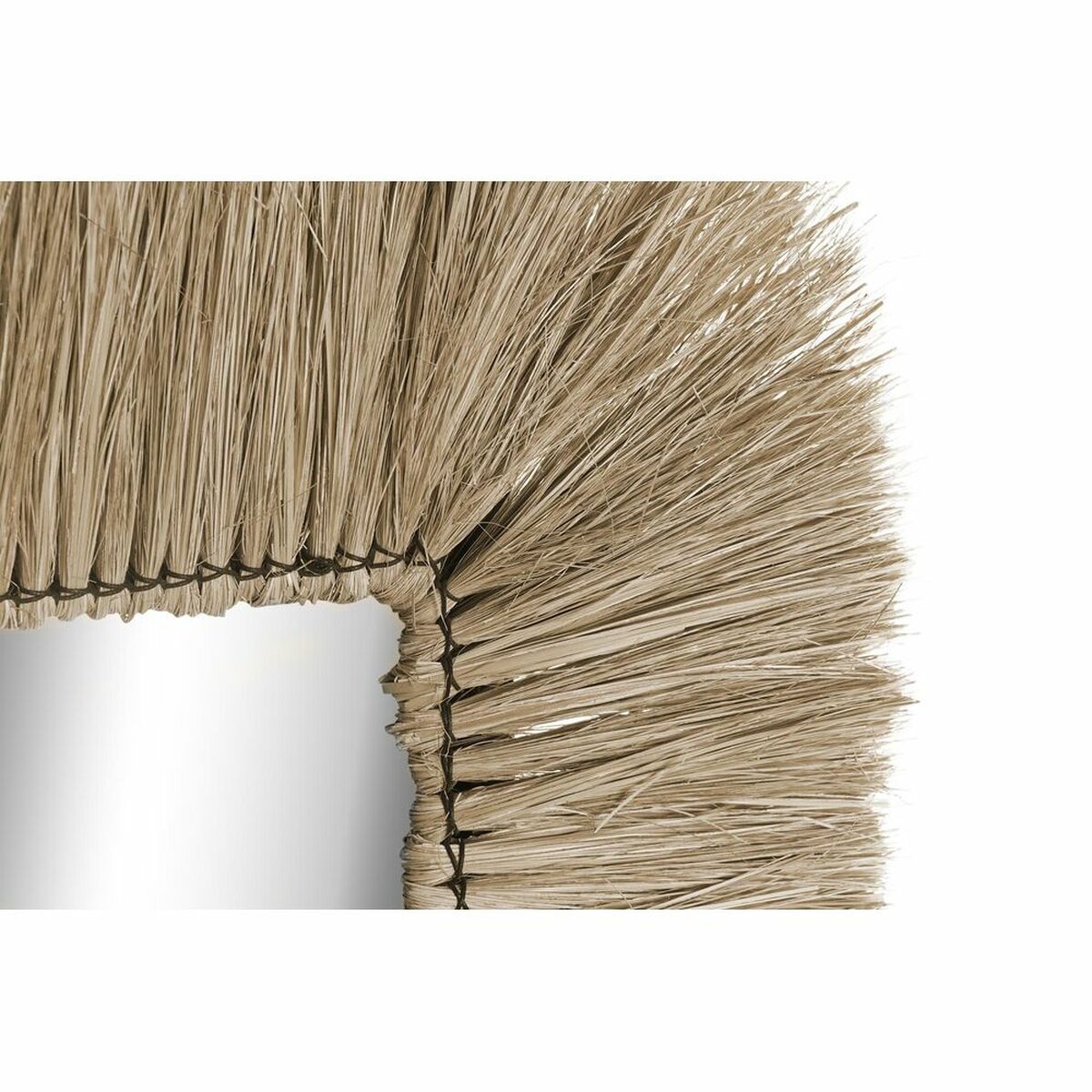 Väggspegel DKD Home Decor Naturell Bali 55 x 3 x 55 cm (55 Delar) - 8