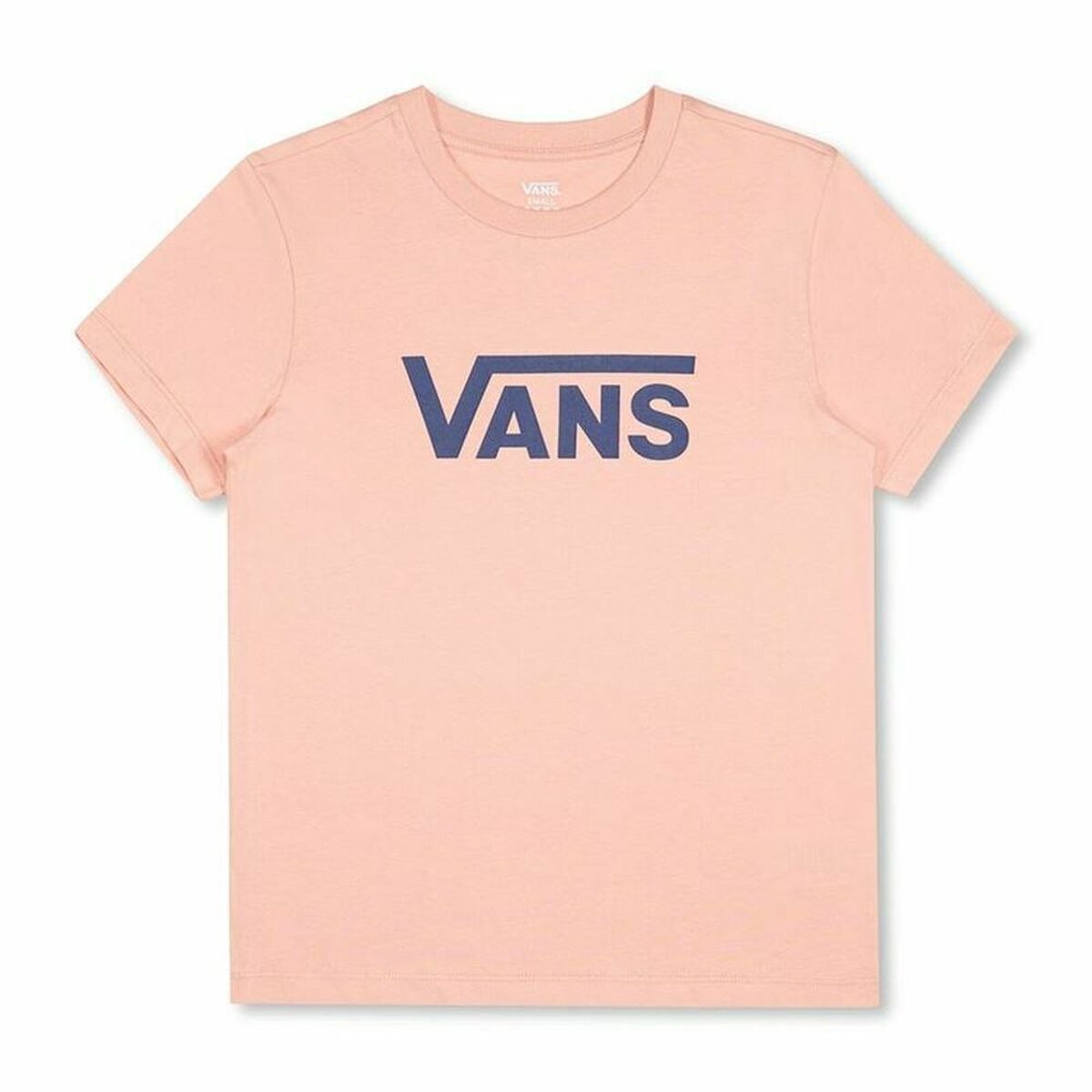 T-shirt med kortärm Dam Vans Drop V SS Crew-B W Peach Lax - 8