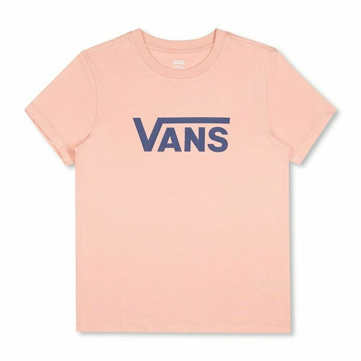 T-shirt med kortärm Dam Vans Drop V SS Crew-B W Peach Lax - 7