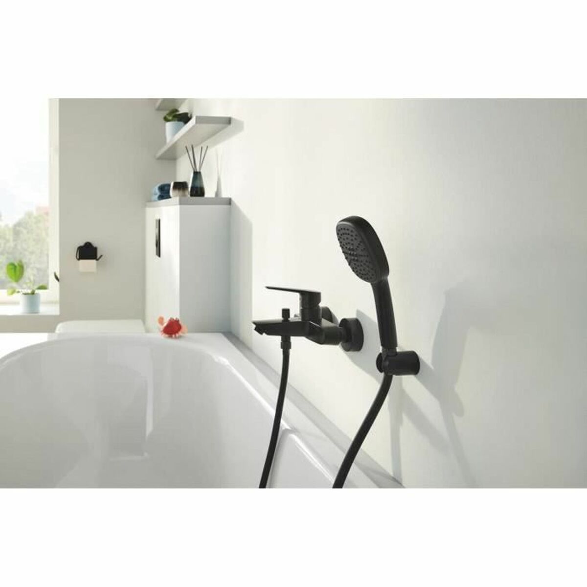Duschros Grohe Svart Svart matt Silikon - 2