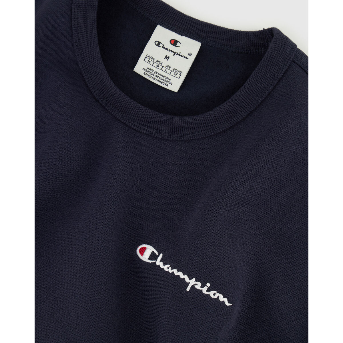 Tröja utan huva Herr Champion CREWNECK SWEATSHIRT 220259 NNY Marinblå - 4