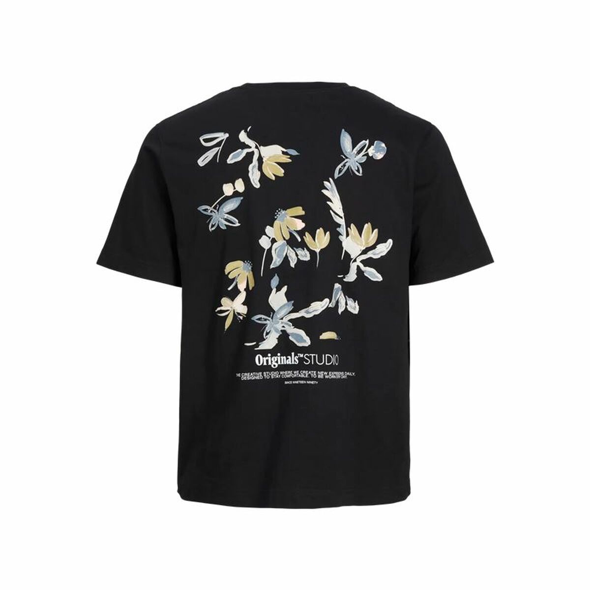 T-shirt med kortärm Herr Jack & Jones Jorvarenna Painted Svart - 2