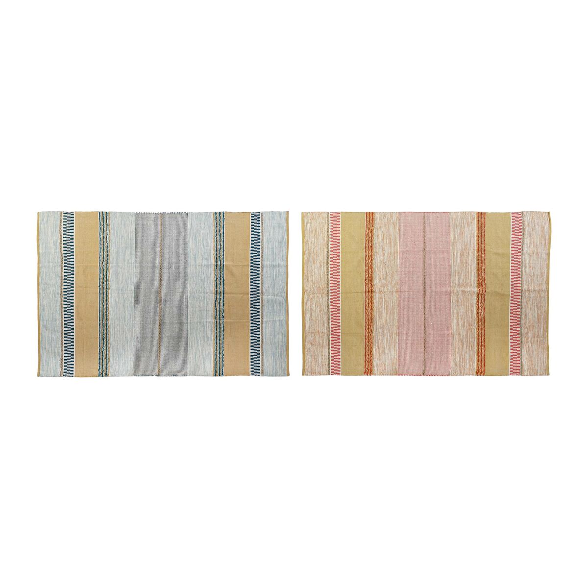 Matta DKD Home Decor Polyester Multicolour Modern 120 x 180 x 1 cm (2 antal) - 5