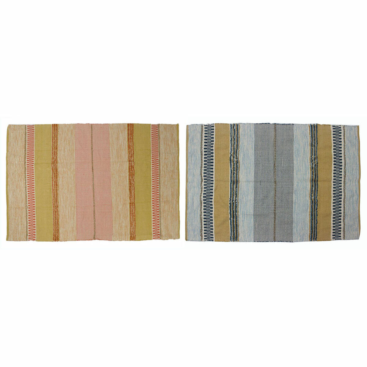 Matta DKD Home Decor Polyester Multicolour Modern 120 x 180 x 1 cm (2 antal) - 3