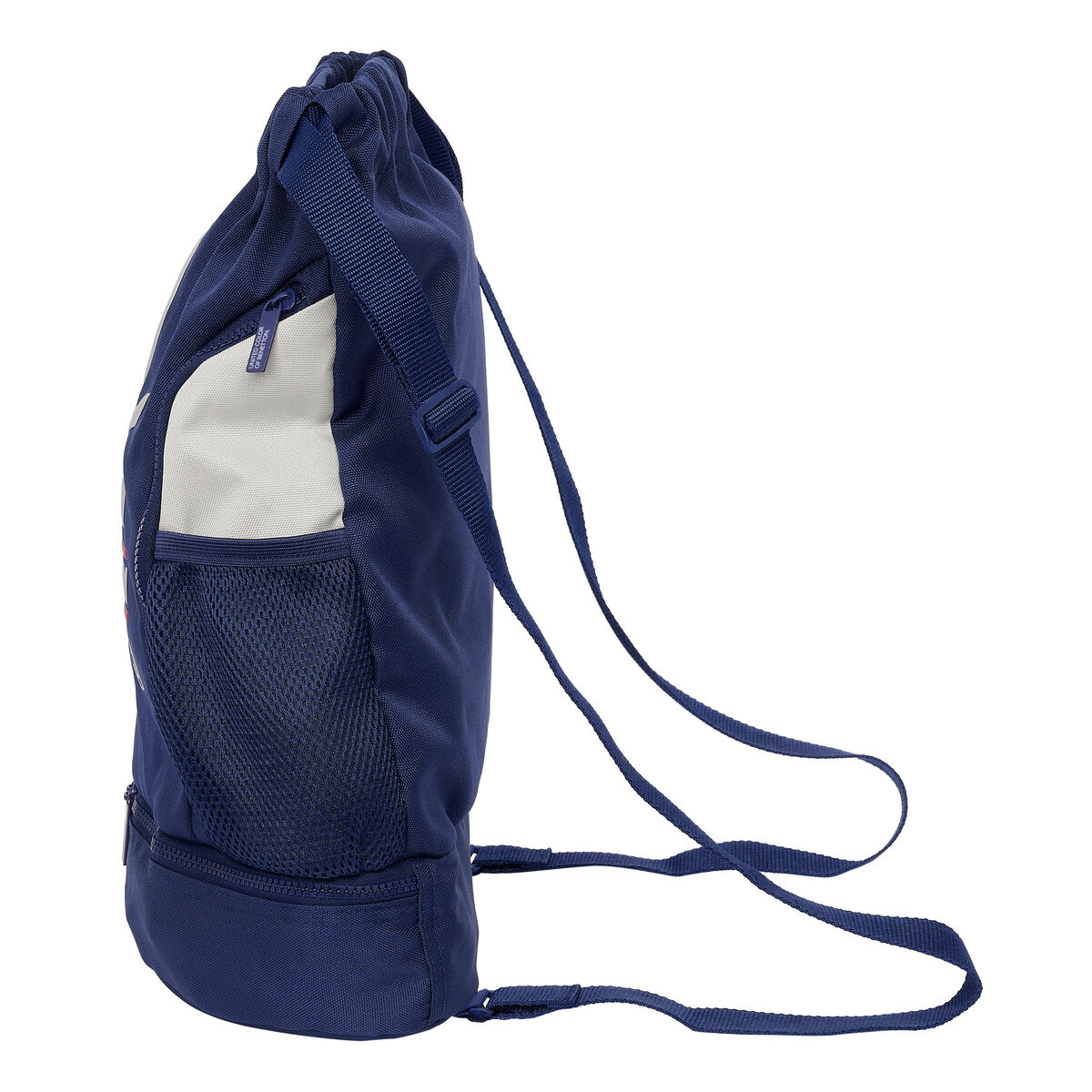 Ryggsäck till barn Benetton Varsity Grå Marinblå 35 x 40 x 1 cm - 2