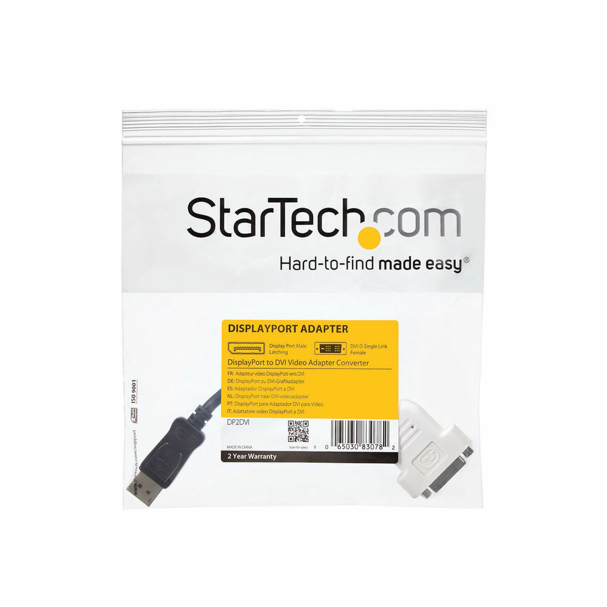 Adapter DisplayPort till DVI Startech DP2DVI Svart - 3