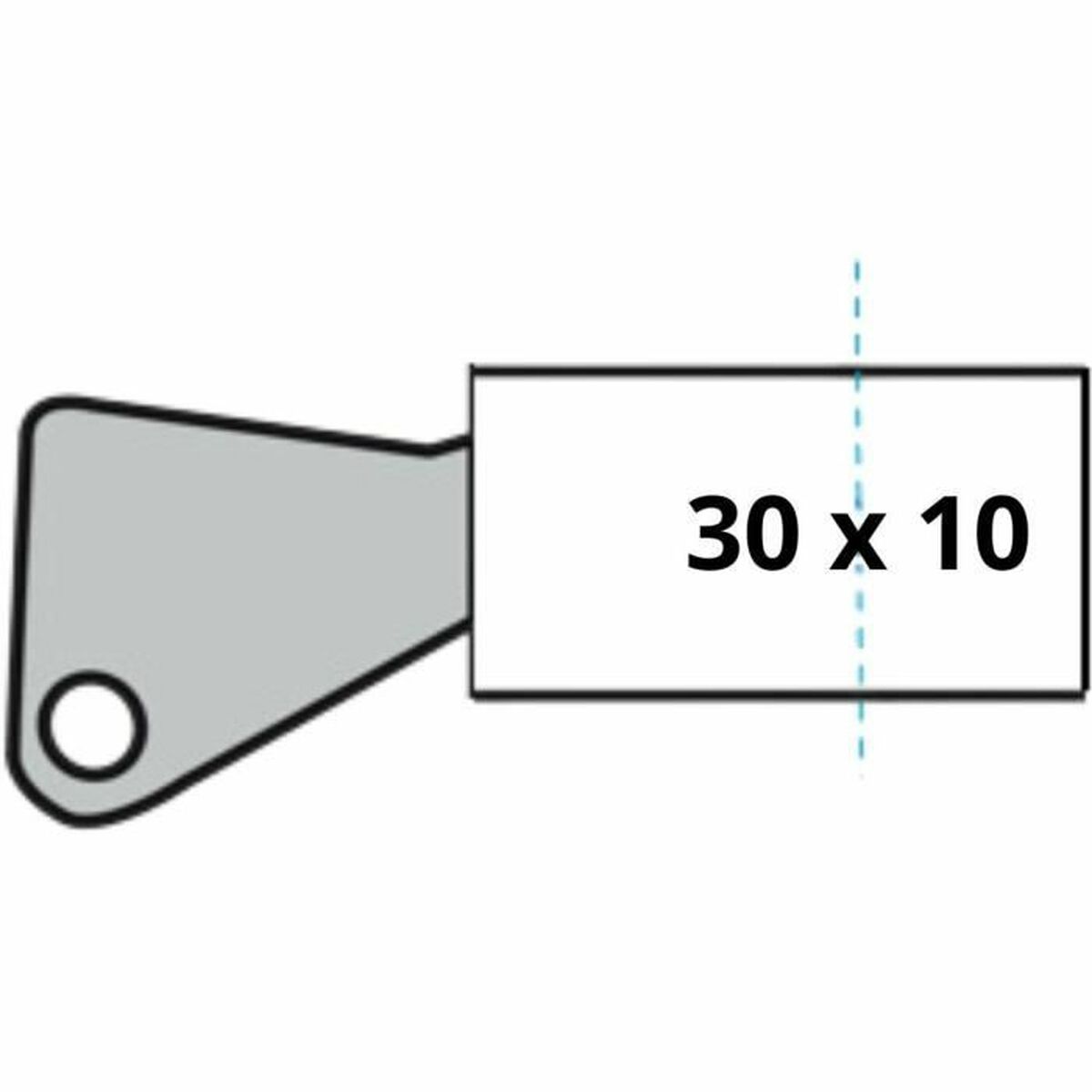 Säkerhetscylinder Yale 30 x 10 mm Mässing Garageport - 3