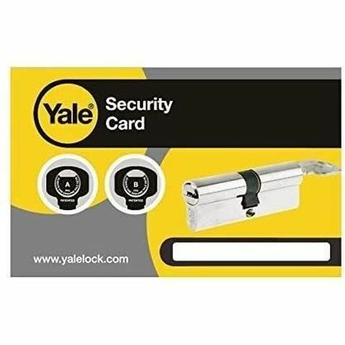 Säkerhetscylinder Yale 30 x 10 mm Mässing Garageport - 2