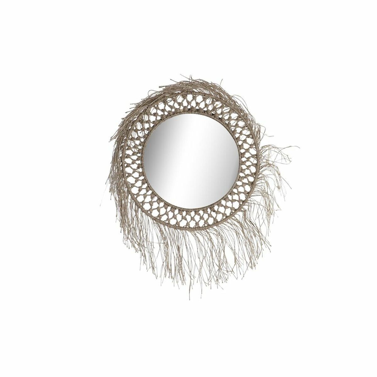 Väggspegel DKD Home Decor Naturell Bali 60 x 4 x 60 cm - 4