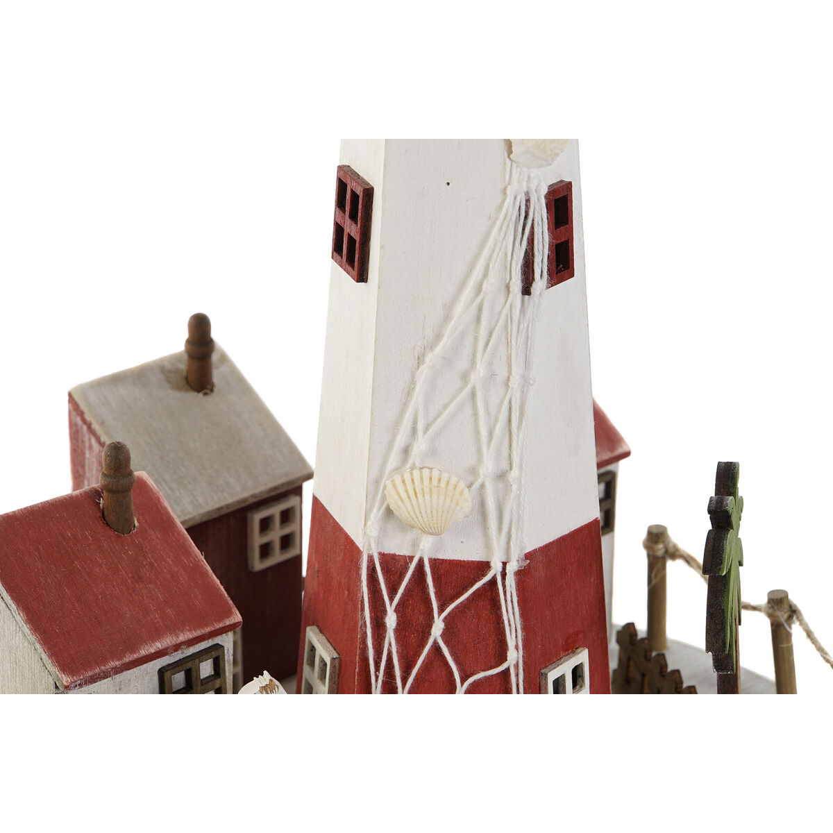 Belysning dekoration Home ESPRIT Trä Aluminium Främre lyktor 20 x 20 x 30,5 cm (2 antal) - 5
