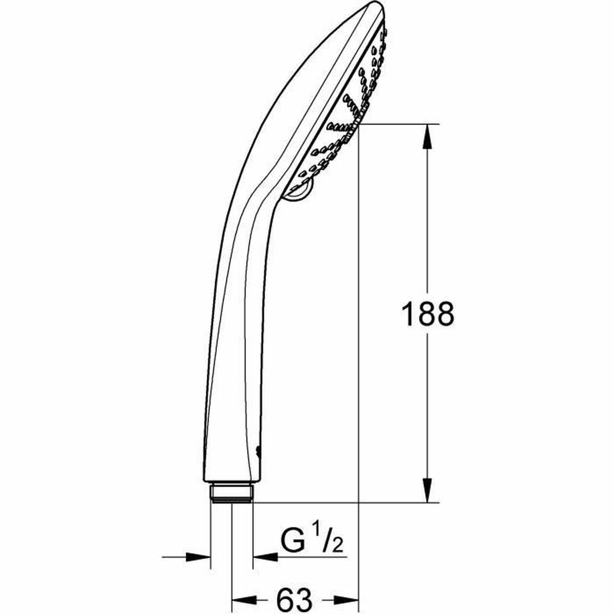 Duschros Grohe 27319000 3 Lägen - 4