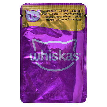 Kattmat Whiskas Classic Meals Kyckling Kalvkött Lamm Fåglar 12 x 85 g