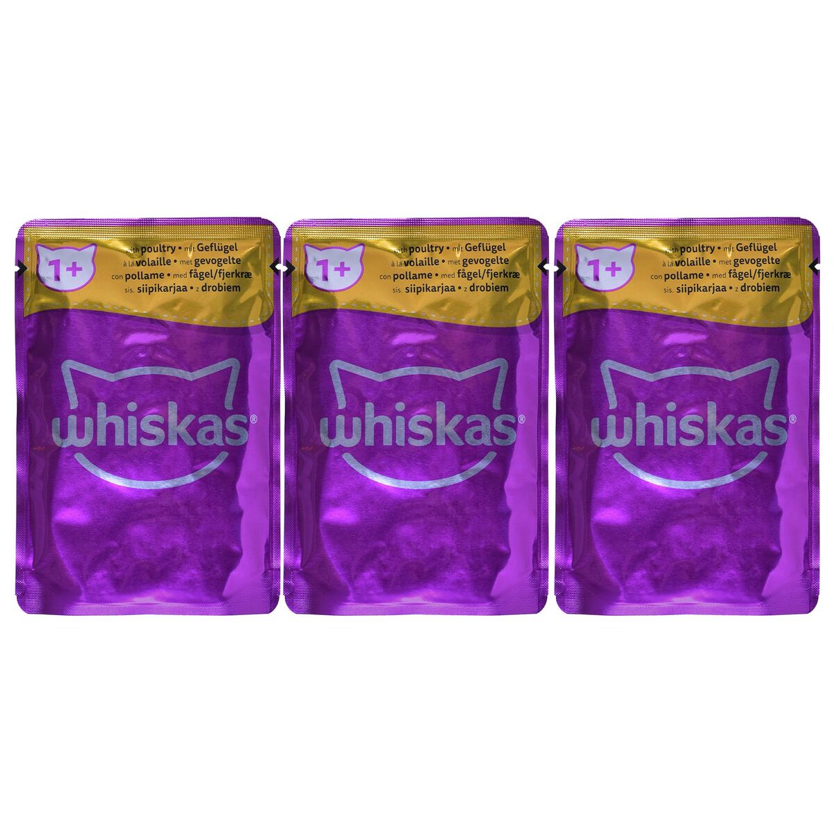 Kattmat Whiskas Classic Meals Kyckling Kalvkött Lamm Fåglar 12 x 85 g - 5