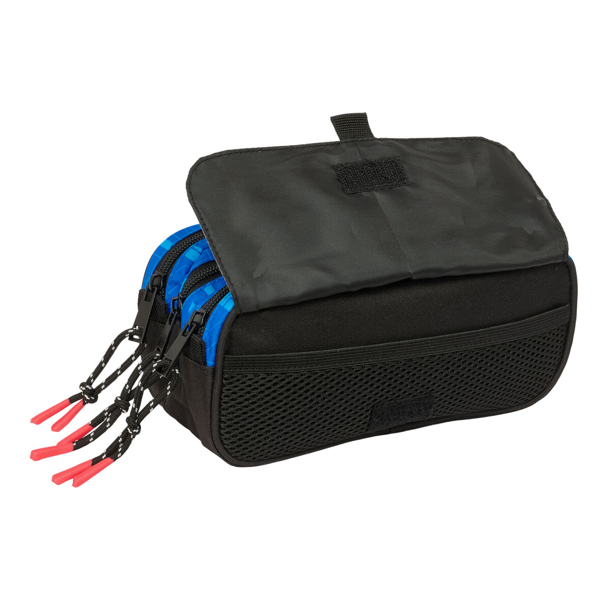 Tredubbel Carry-all Hot Wheels Let's race Blå Svart 21,5 x 10 x 8 cm - 4