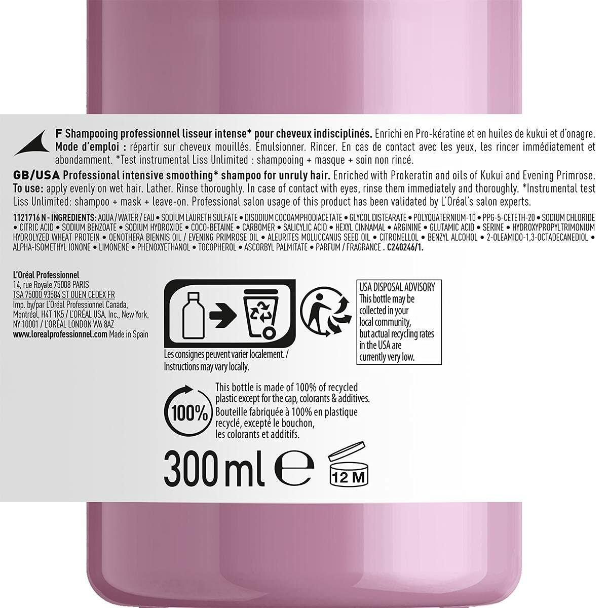Schampo L'Oreal Professionnel Paris E3554800 Blommig 300 ml - 2