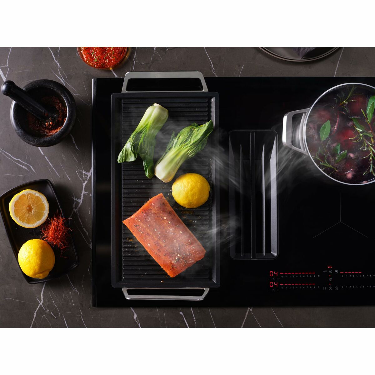 Induktionshäll Electrolux TCH74B01FB 71 cm 3200 W 7350 W - 3