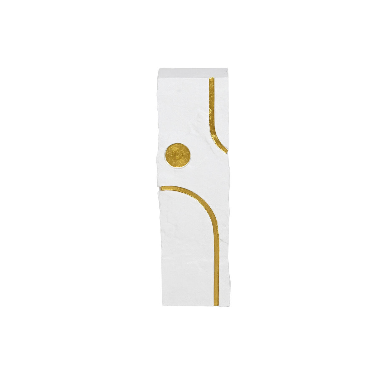 Piedestal Home ESPRIT Vit Gyllene Modern 25 x 25 x 80 cm - 2