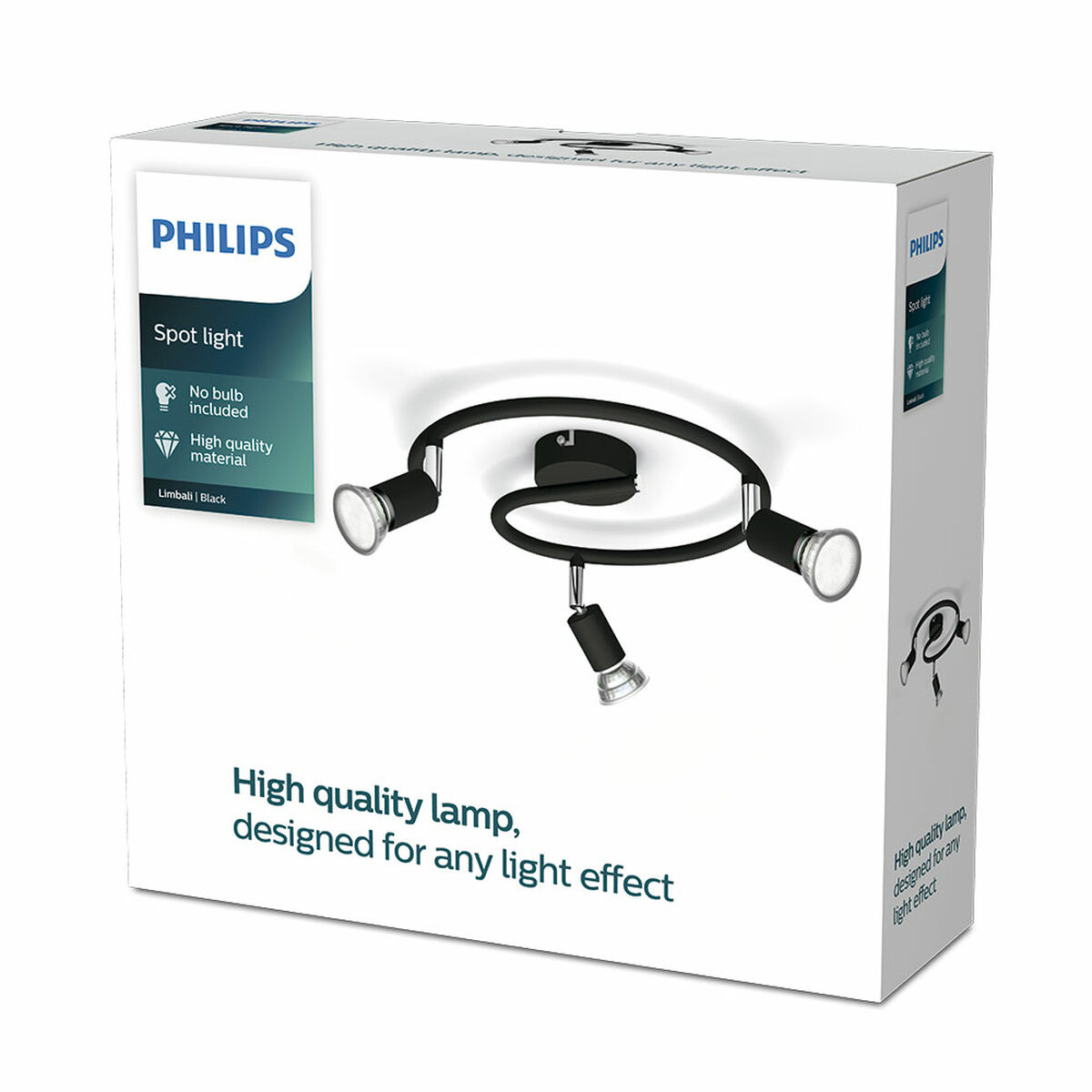Spotlight Philips limbali Svart GU10 (3 antal) - 2