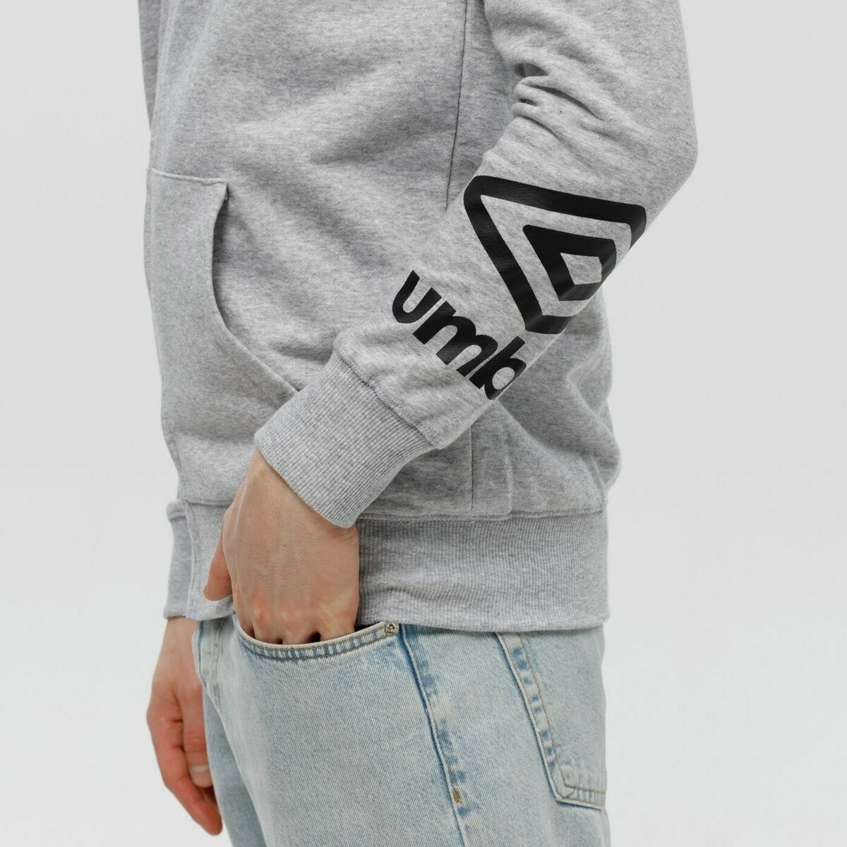 Tröja med huva Herr FW TERRACE ZIP HOODIE Umbro 66063U 263 Grå - 5