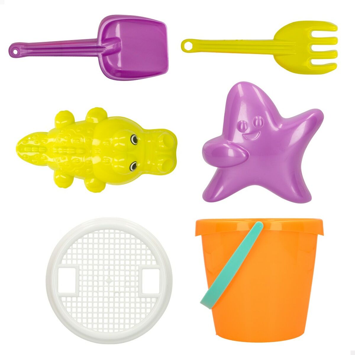 Strandleksaker set Colorbaby Ø 18 cm polypropen (15 antal) - 7