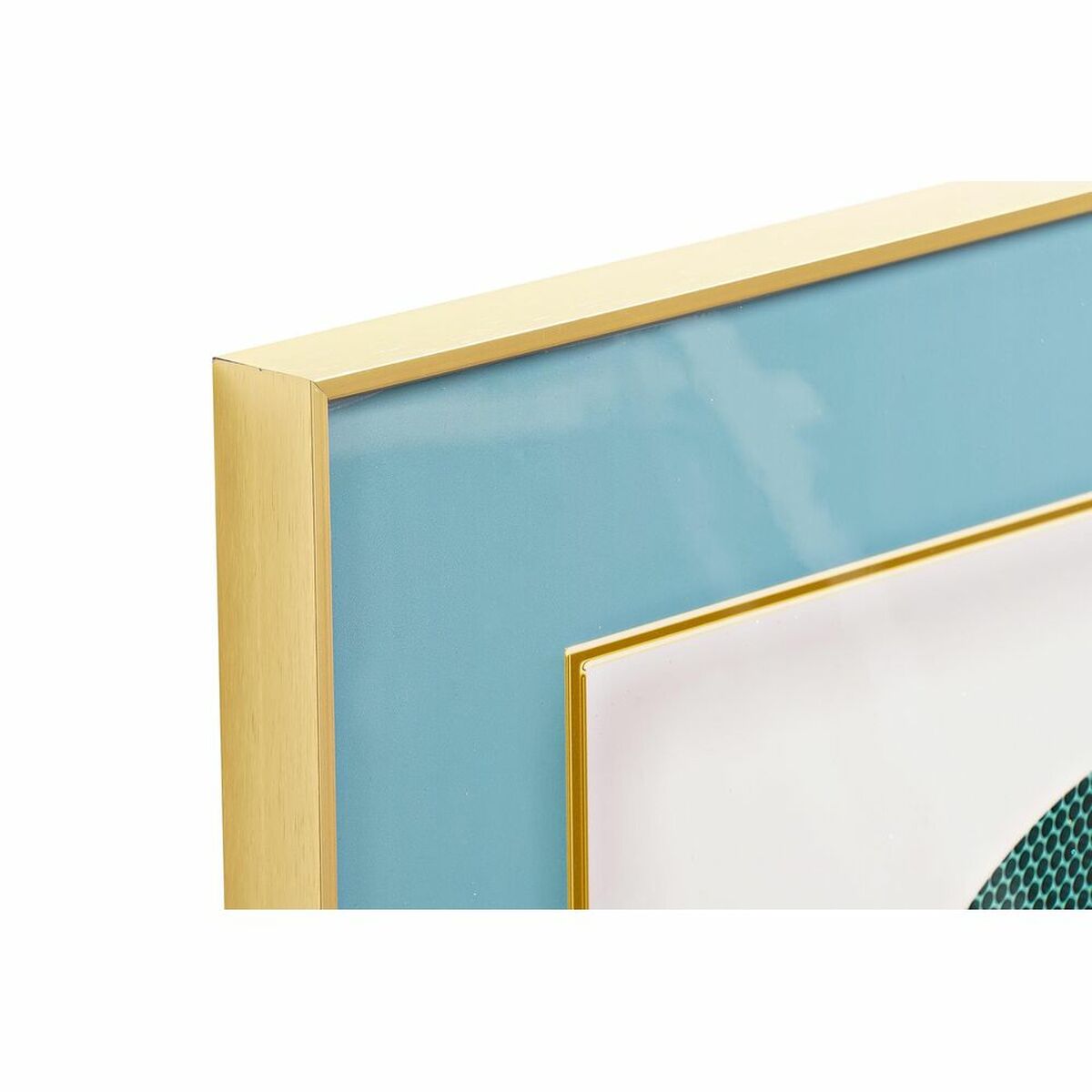 3-ramsset DKD Home Decor Aluminium Trä MDF 240 x 3 x 80 cm (3 Delar) - 2