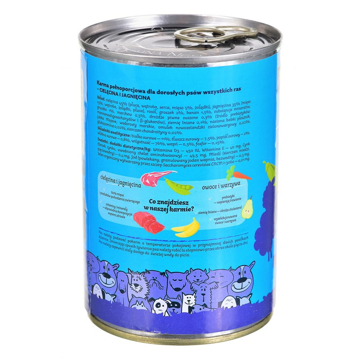 Våt mat Dolina Noteci Superfood Kalvkött Lamm 400 g - 3