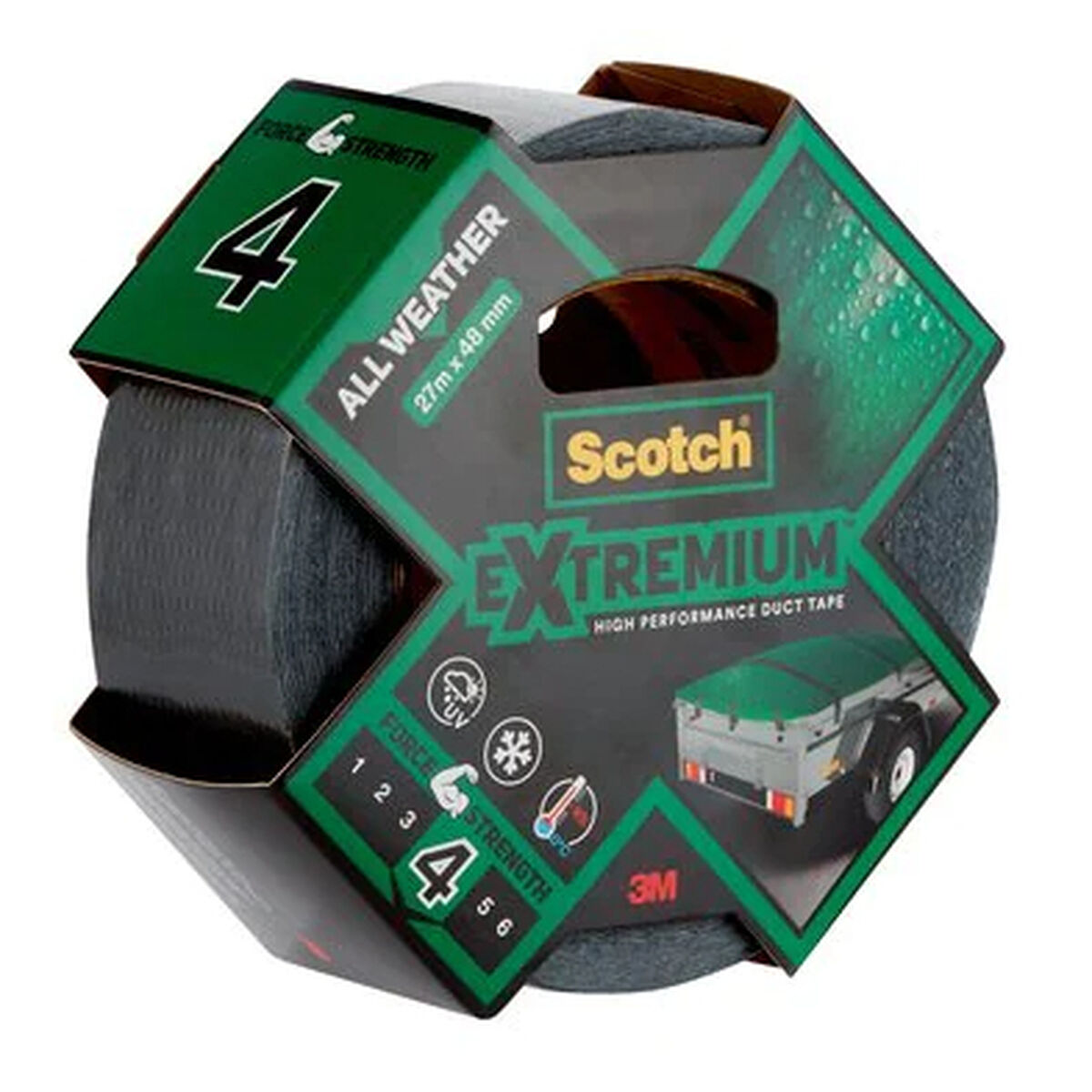 Silvertejp Scotch extremium 5 27,4 m x 48 mm Grå - 2